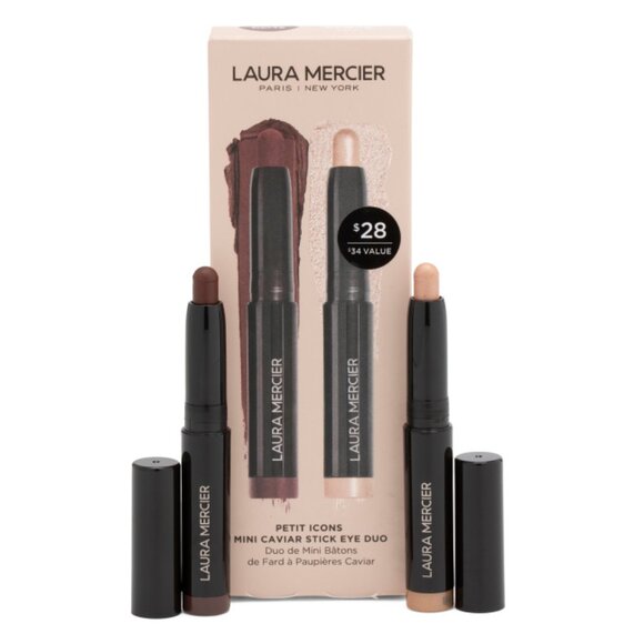 LAURA MERCIER Multi 2pc Mini Caviar Eye Color Sticks - Picture 1 of 2